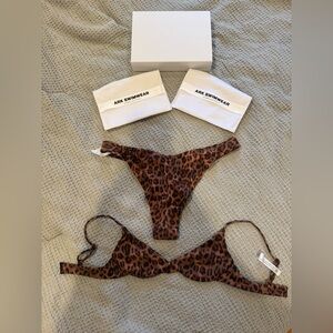 Brown Leopard Bikini Set